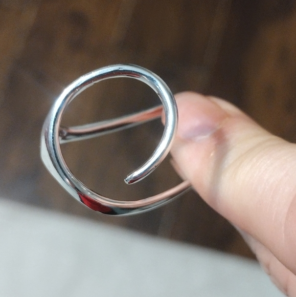 NEW STERLING SILVER IRREGULAR ADJUSTABLE RESIZABLE RING - Picture 11 of 11